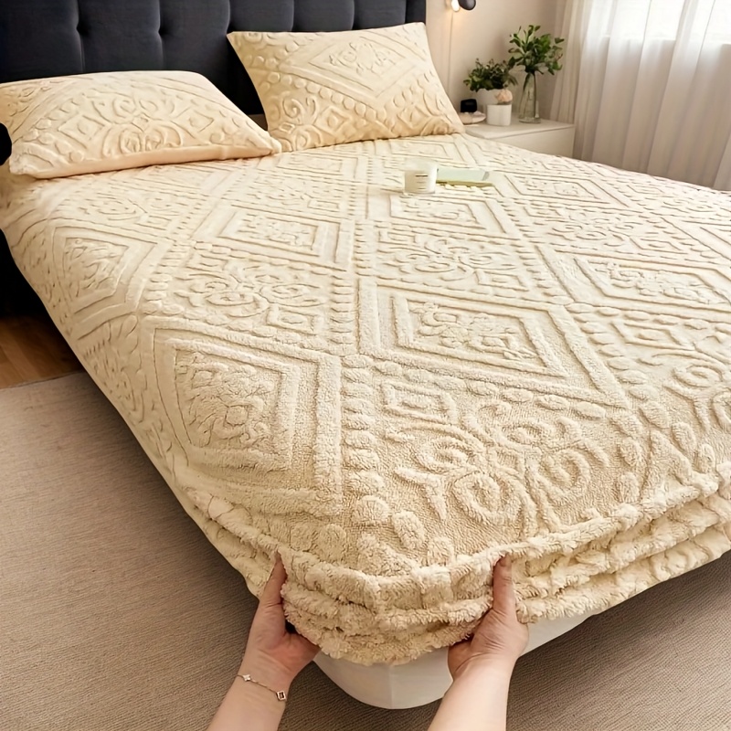 TEMU Sheets For Bed, Sheets Full Size, Sheets Queen Size, Deep Pockets Queen Size, King Size, Bed Sheets, Fitted Sheet, Twin Bed Sheets, Thickened,