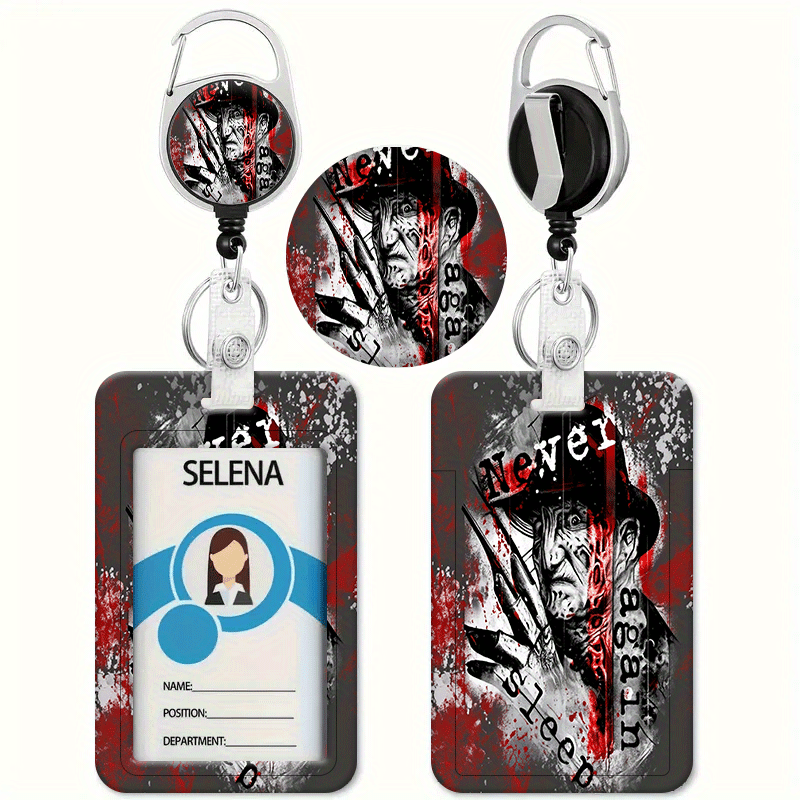 Horror Movie Badge Reels Retractable