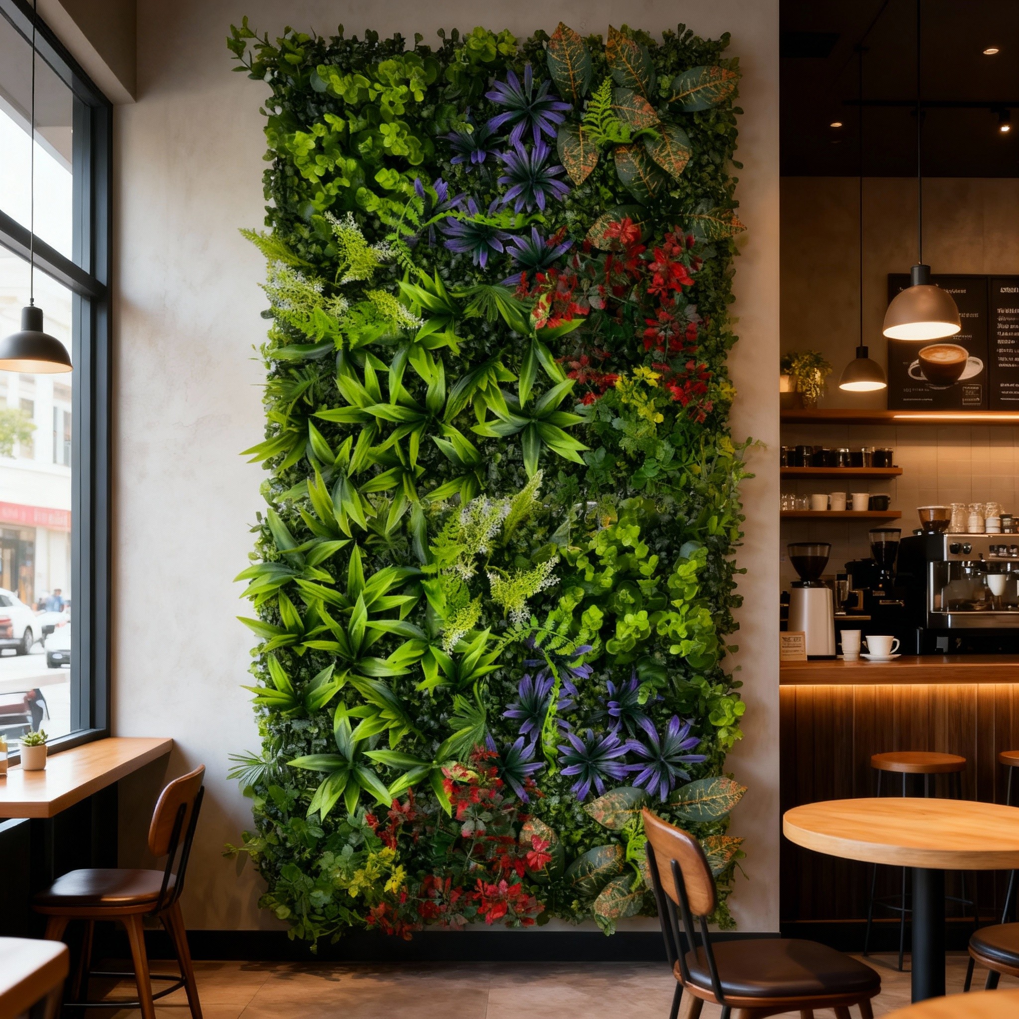 Artificial Ivy Wall for Indoor and Outdoor Use