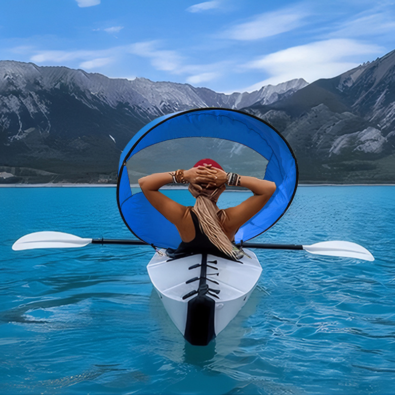 TEMU Abahub Kayak Sail Kit, Long Distance Kayaking Trips, Used With Any Kayak/canoe/sailboat, Paddle Assist, Durable Tpe Material, Kayak Accessories