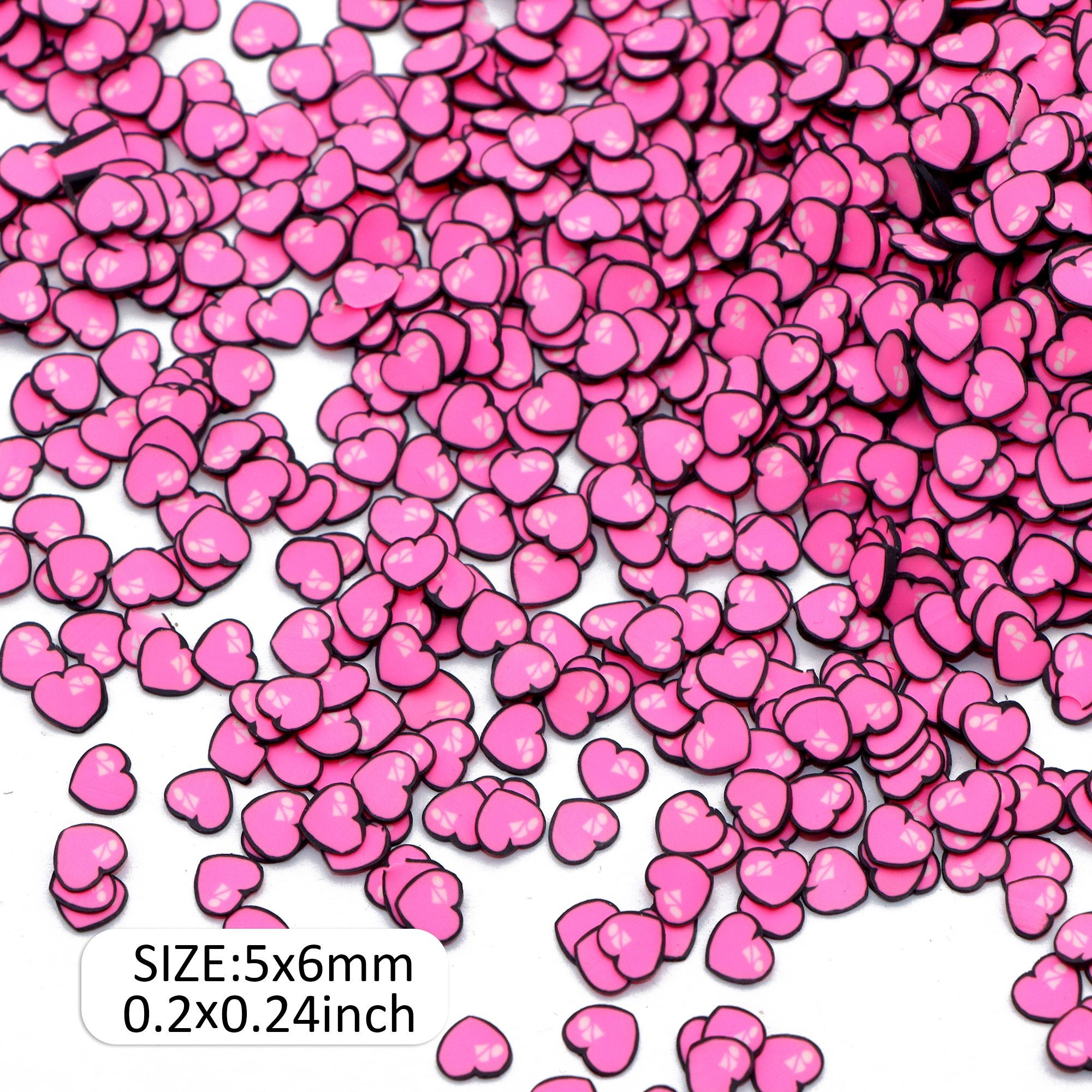 Valentine's Day Polymer Clay Slices, Kawaii , Crafts Materials, Art Supplies, Christmas Decoration, 20g/0.7oz
