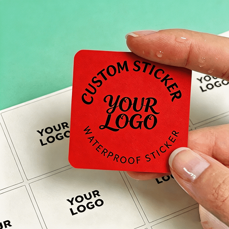 TEMU Custom Stickers, 47-436 Sheets, Round And Square Sticker Customization - Adhesive Labels, Advertising Sticker Customization, Colored Promotional