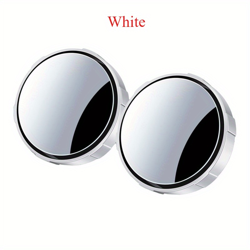 TEMU 2pcs Automotive 360 ° Wide-angle Adjustable High Definition Blind Spot Mirror, Reversing Parking Guide, Suitable For Cars, Suvs, Trucks, Blind Spot Mirrors, Automotive Exterior Accessories