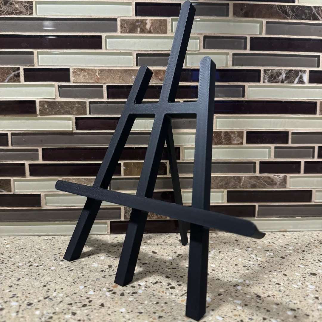 TEMU 1pc Small-size Sturdy Foldable Desktop Easel Stand, Hinge Anti-wobble Design, Heavy-duty Support Prevents , For Sheet Music, Small Paintings,