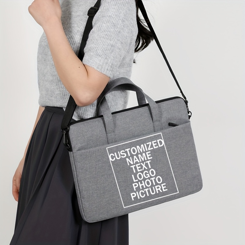 Customized Laptop Bag with Personalized Name and Logo Printing