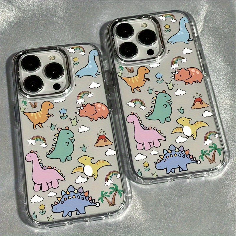 cute little dinosaur phone case iphone 13 12 11 16 pro max - Temu