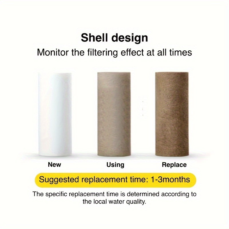 8 filtros para lavadora, filtro de sedimentos de alta eficiencia con 7 elementos filtrantes reemplazables, prefiltro para lavadora, grifo de ducha, calentador de agua y inodoro - Fácil instalación, filtro en línea para lavadora, purificador de agua doméstico