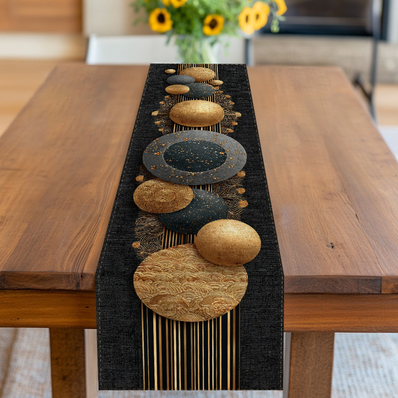TEMU 1 pz di festoncino da natalizio, per Natale e , progettato per la casa, o . Questo accessorio da un moderno motivo geometrico con dorati e , per