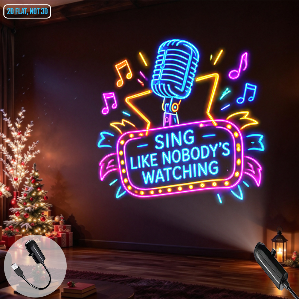 item picture karaoke theme led projector night light portable usb powered   music pattern ambient decor projection lamp for bedroom living room holiday gift