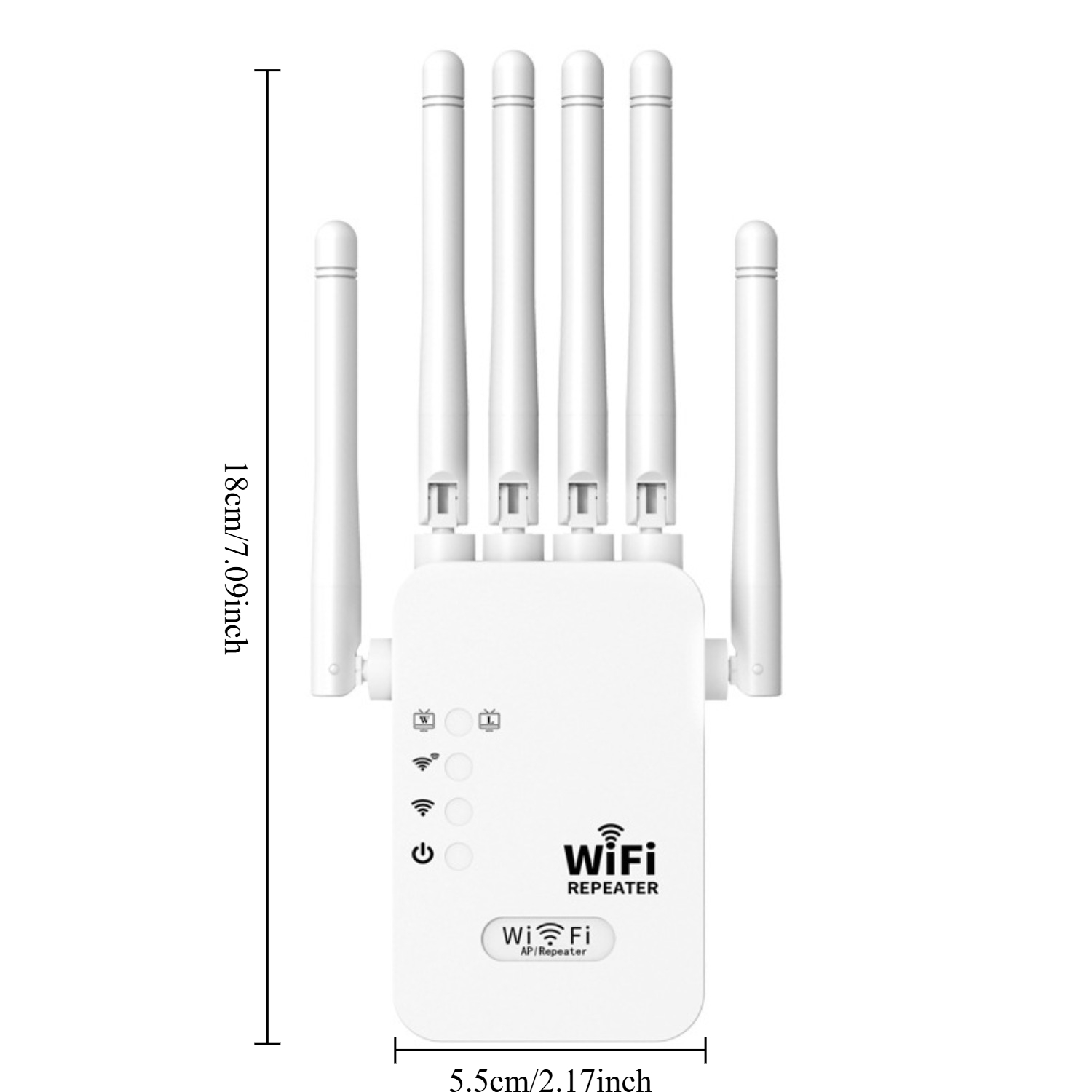 high power wifi extender booster with 6   gigabit ethernet ports compatible for 45 devices covers homes schools offices type c power   setup wireless   booster for pc laptop router no reconfiguration