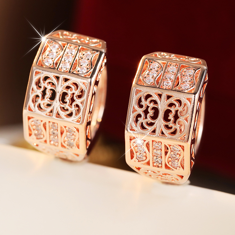 6pcs Luxury Multi-Style Earring Combo Set, Unique Stackable