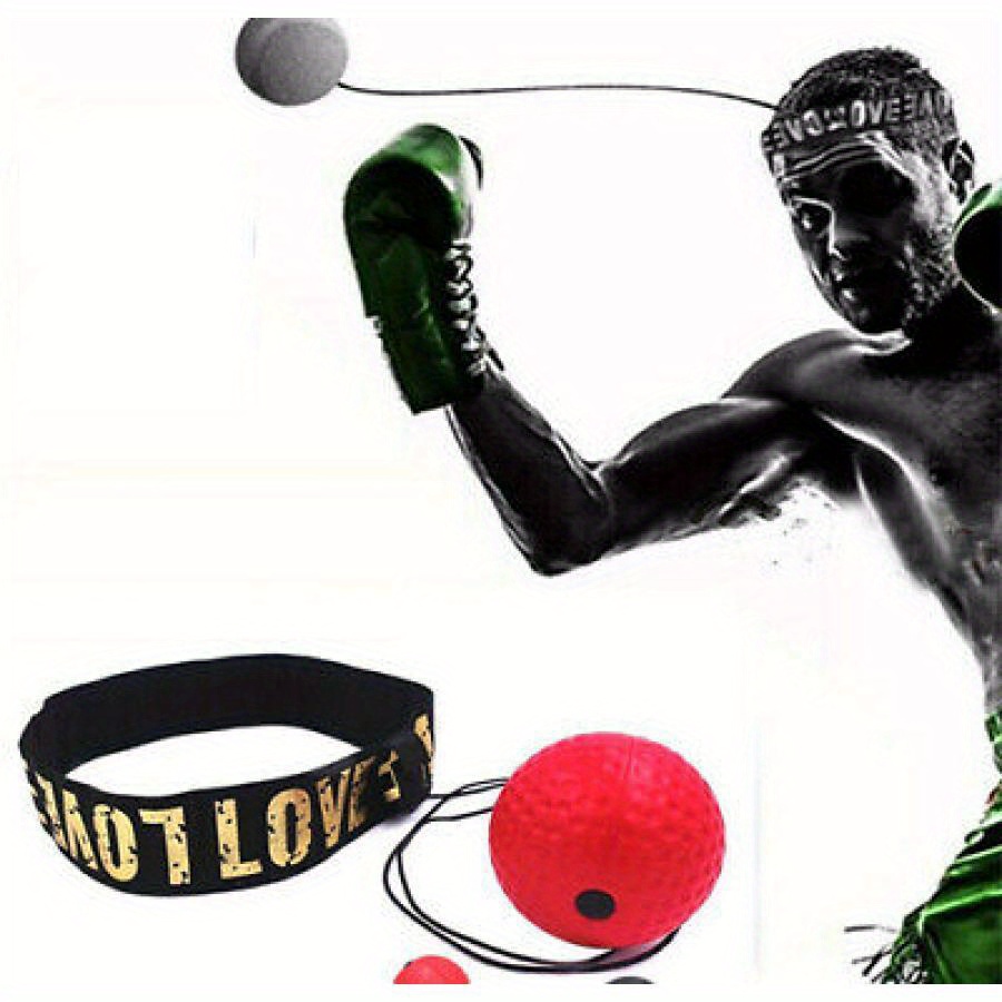 Ballon De Boxe Réflexe Avec Bandeau – Set Speed Punch Pour MMA – Noir