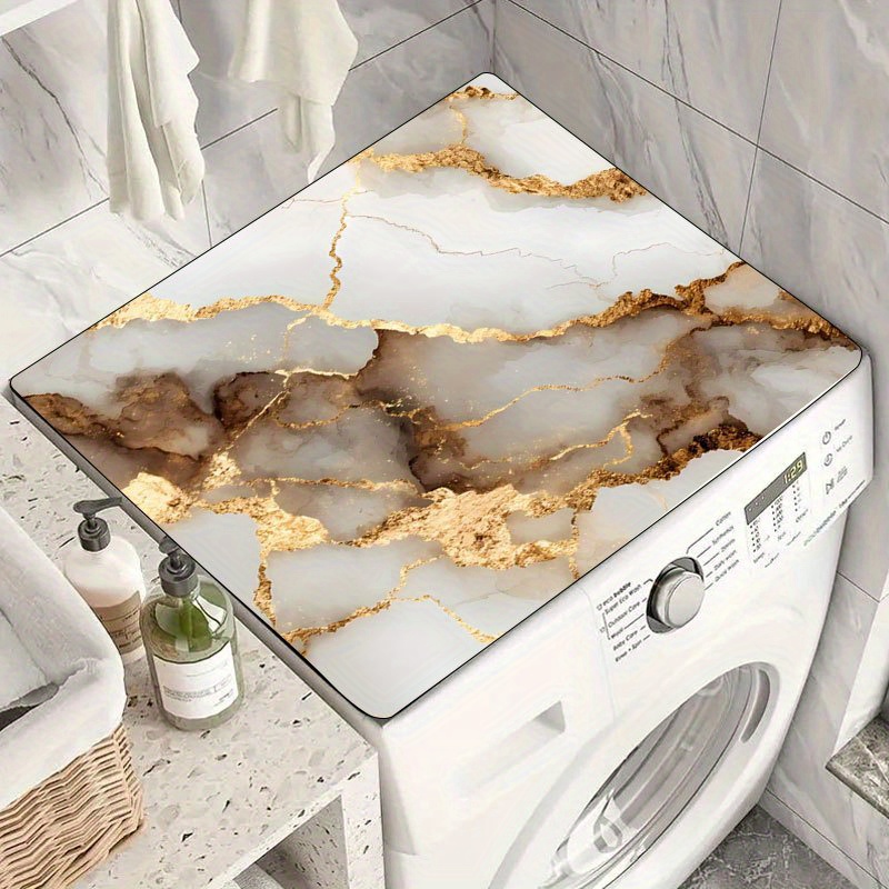 TEMU New Niche Design Washing Machine Stickers, Home Appliance Decoration No Tools Required, Laundry Room Decor For Washing Supplies, Practical Tool