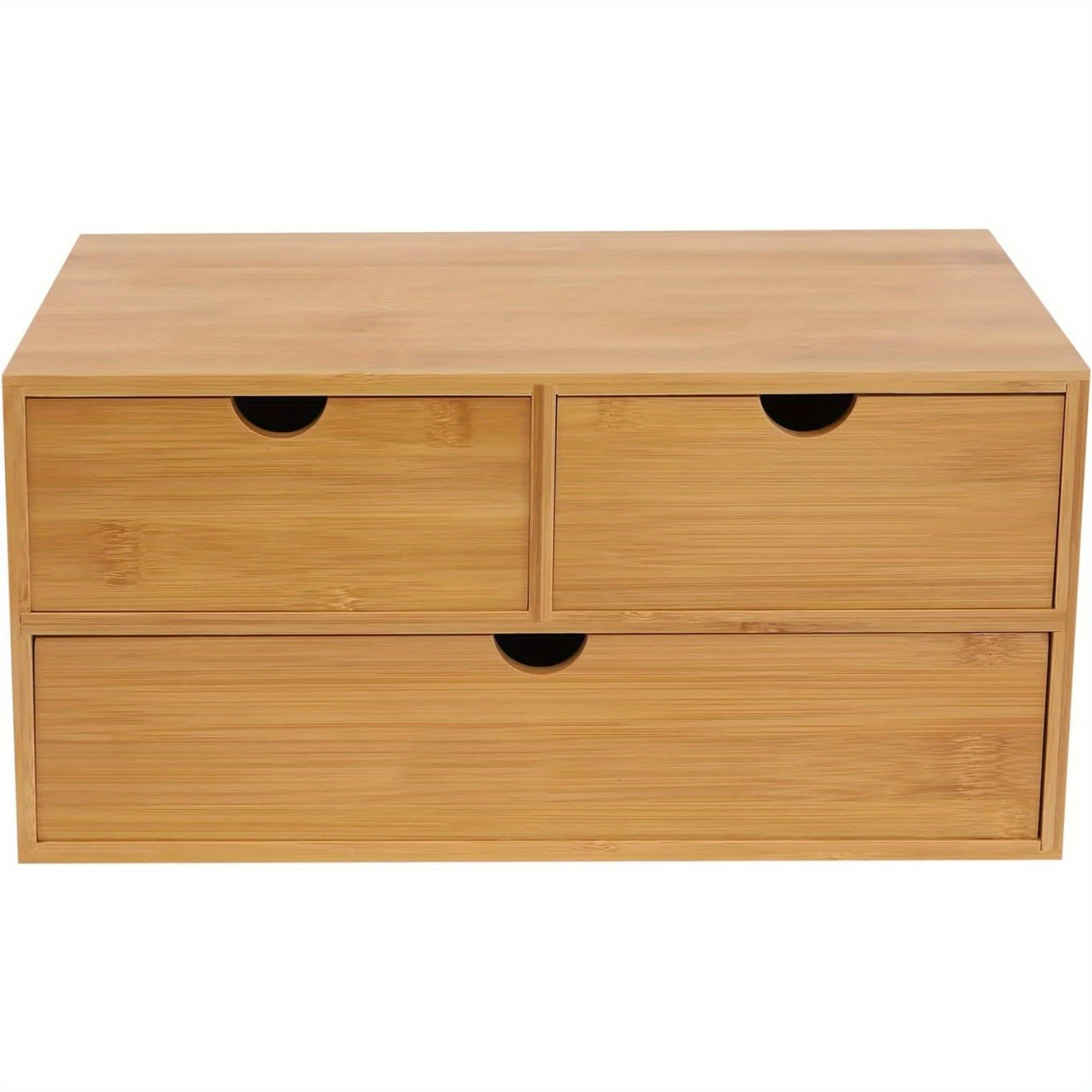 TEMU Thermall Alnemy Desk Organizer Bamboo Letter Tray Drawers For Office Supplies Wooden Desk Organizer Mini Shelf Drawers Desk Box Desk Organizer