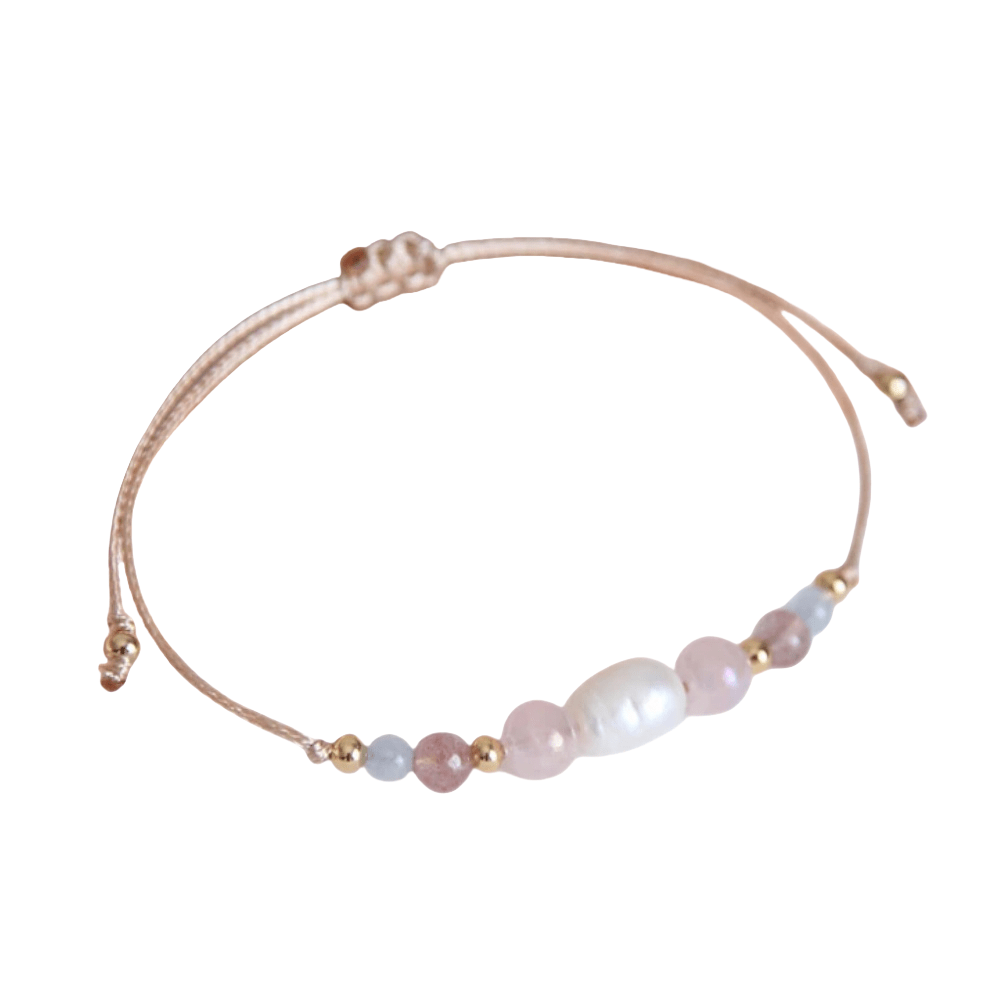 TEMU 1 pulsera de estilo bohemio con cuentas de piedra semisintética azul retorcido, pulsera ajustable de moda para mujeres en tono rosa , ideal para