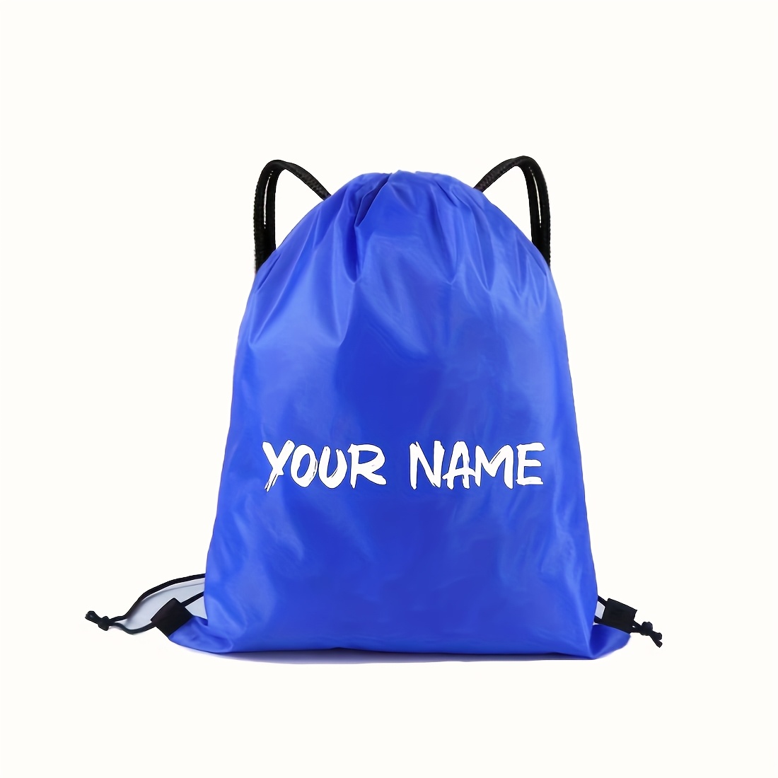 TEMU Fashionable Personalized Customizable Name Drawstring Fitness Backpack - Storage Backpack Suitable For Gym, Rock Climbing, Hiking, Cycling, ,