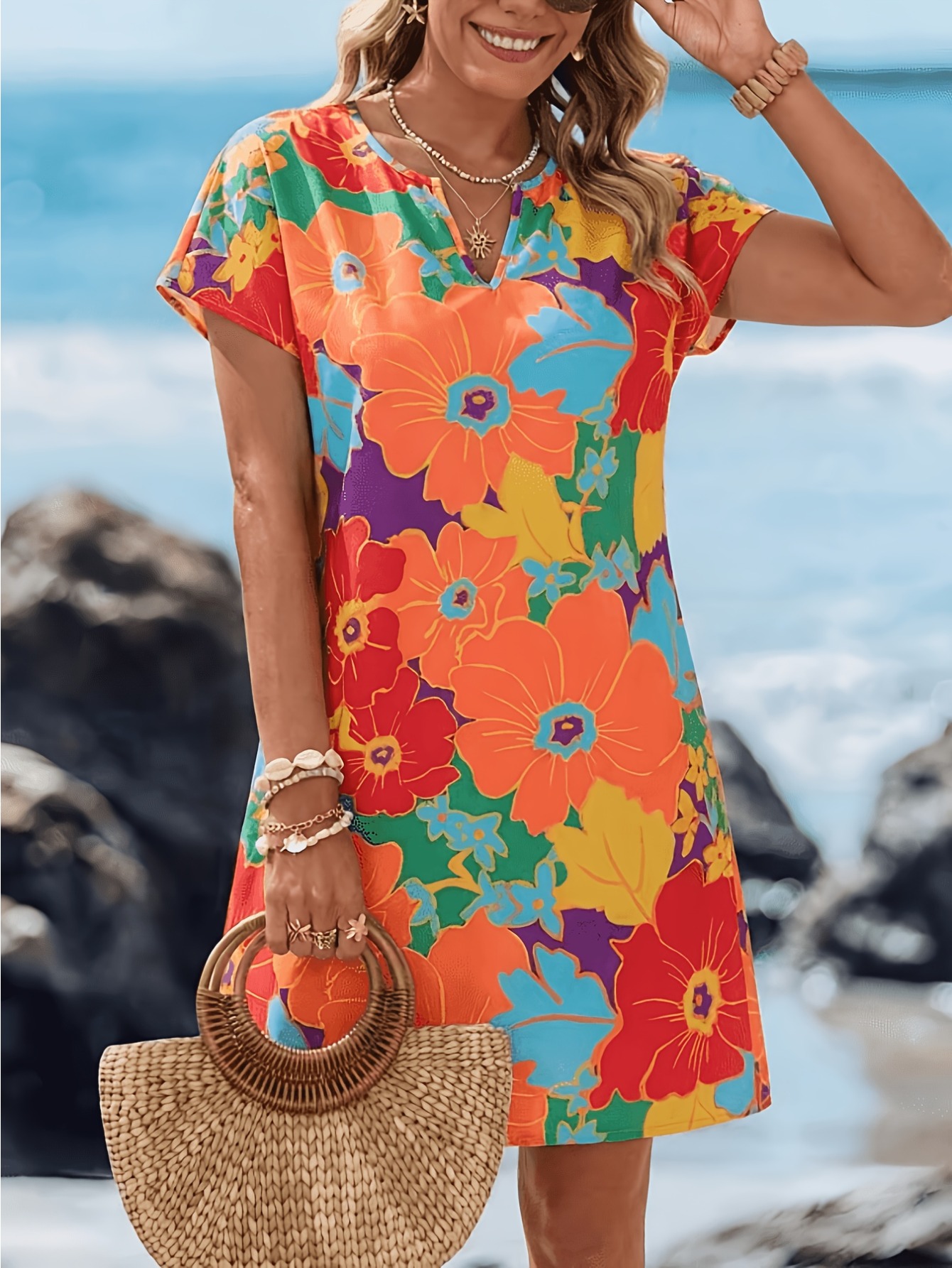 sachin and babi light blue dress Holiday Flower Print Long Dress Women Strap Sleeveless Backless A-line  Loose Dresses 2025 Summer Sexy Beach All-match Robe