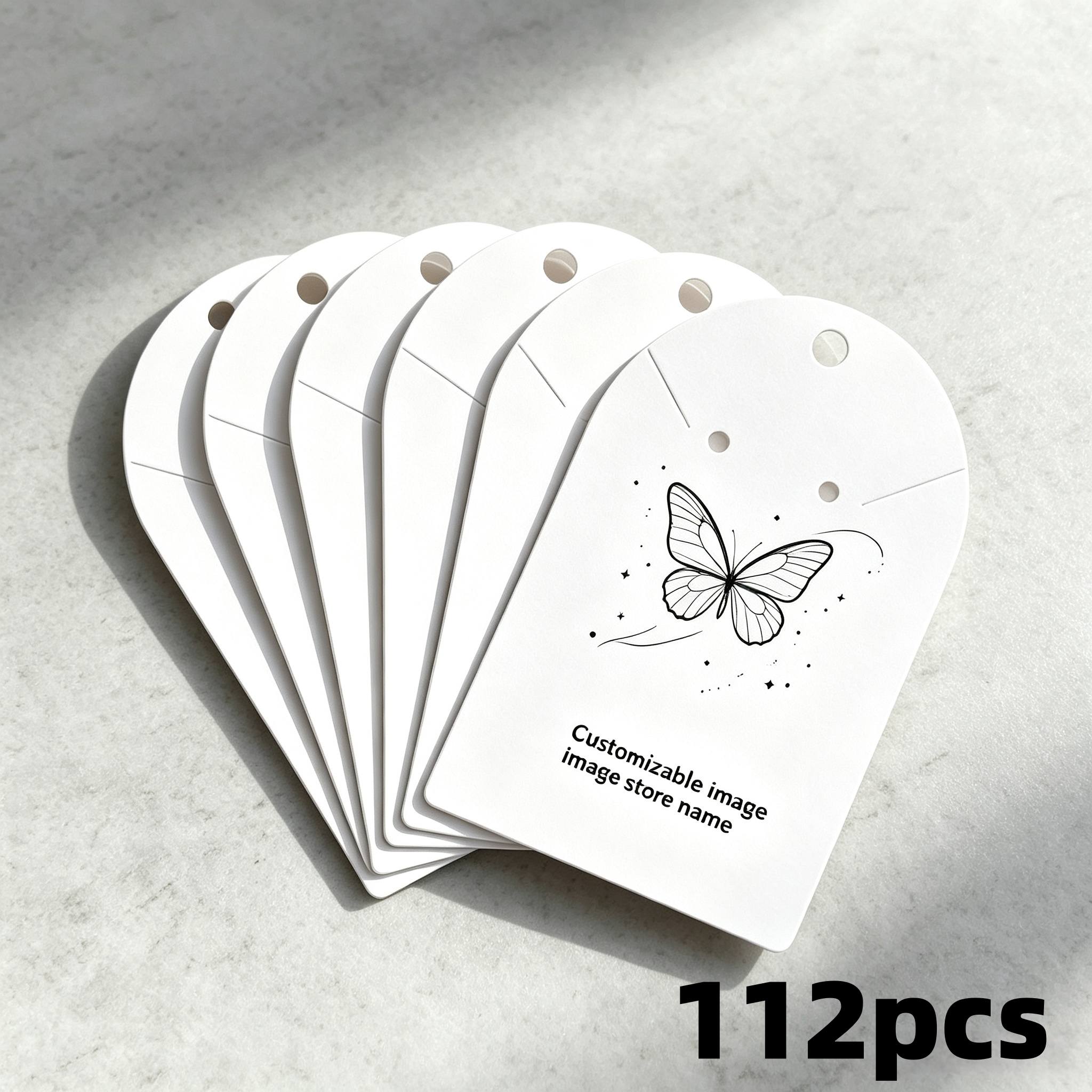 TEMU Cartes de Présentation de Bijoux Personnalisées avec et Images - Robustes, Adaptées aux Petites Entreprises, Bricolage, Présentoirs de Boutique