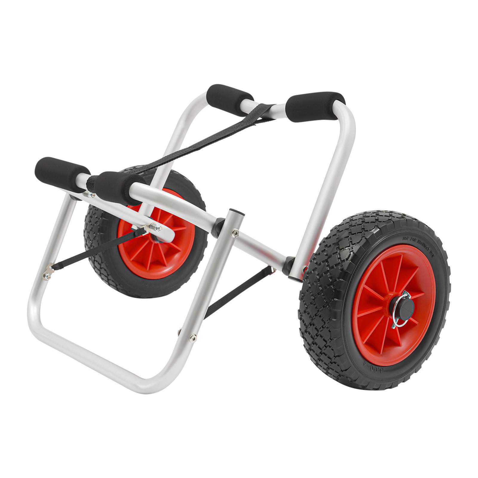 TEMU Chariot de Transport Portable à 2 Roues pour Bateau, de Charge 80 kg/176,37 Lbs, Chariot en d'Aluminium, Longueur de Sangle 3 m/9,84 pi, pour