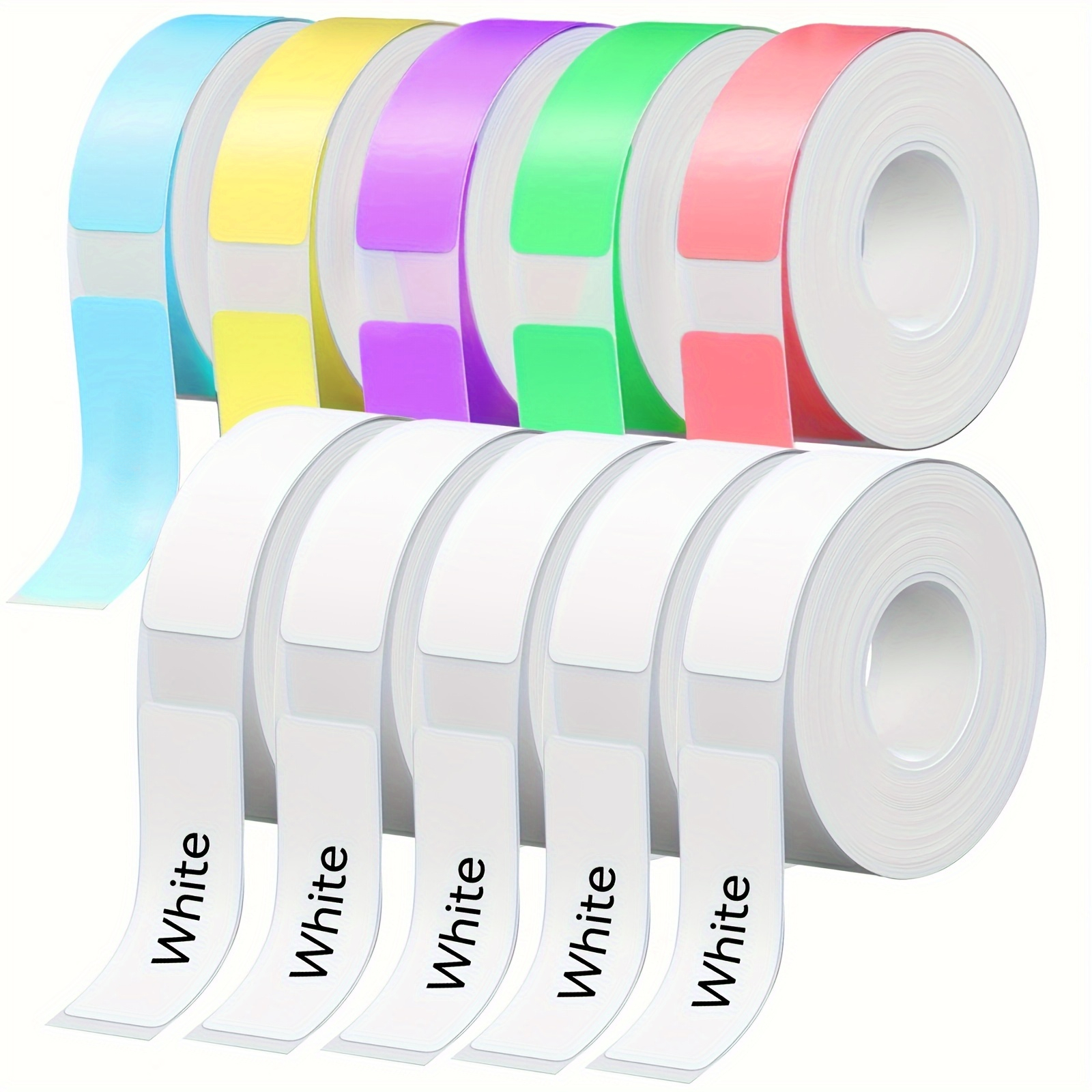 1600pcs 14 X 40mm Label , S Compatible With Q30 Q31 Q32 D30 D35 D30s, Marklife P15, 10 Rolls (colorful), Suitable Item Marking In Office And Home Storage Identification, Record Labels; Drug Labels