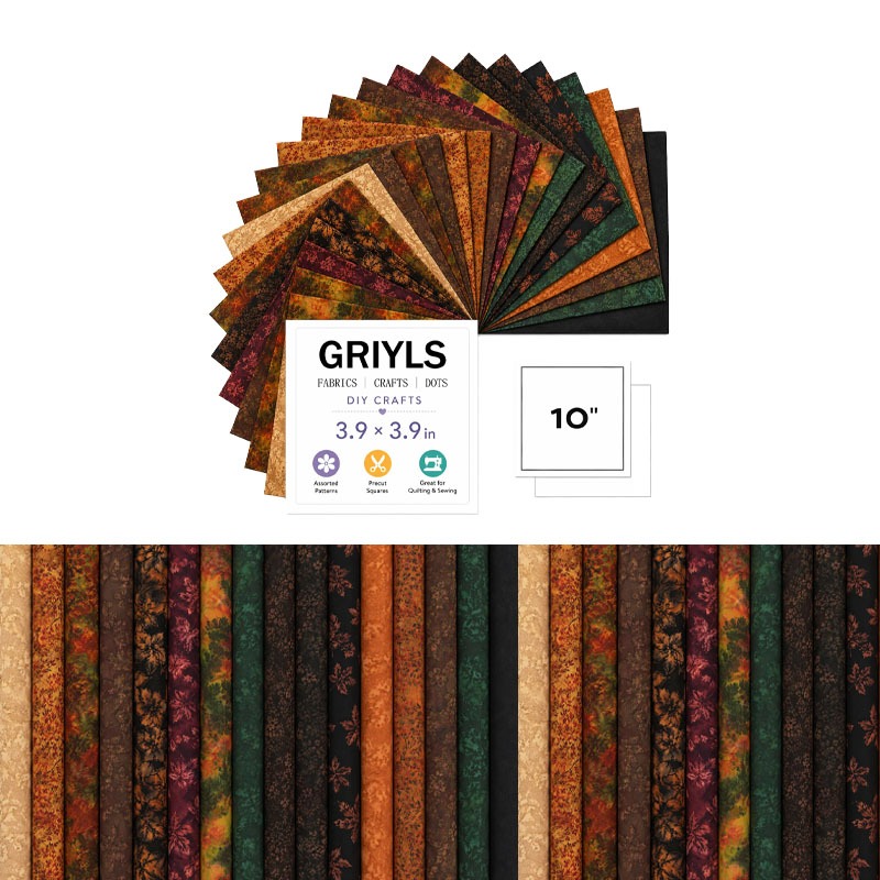 TEMU 100pcs Of 10 * 10cm (3.9 * 3.9in) Rustic And Nostalgic Handmade , Featuring A Deep Autumn Forest And Earth Style, Autumn Harvest Art, Vintage
