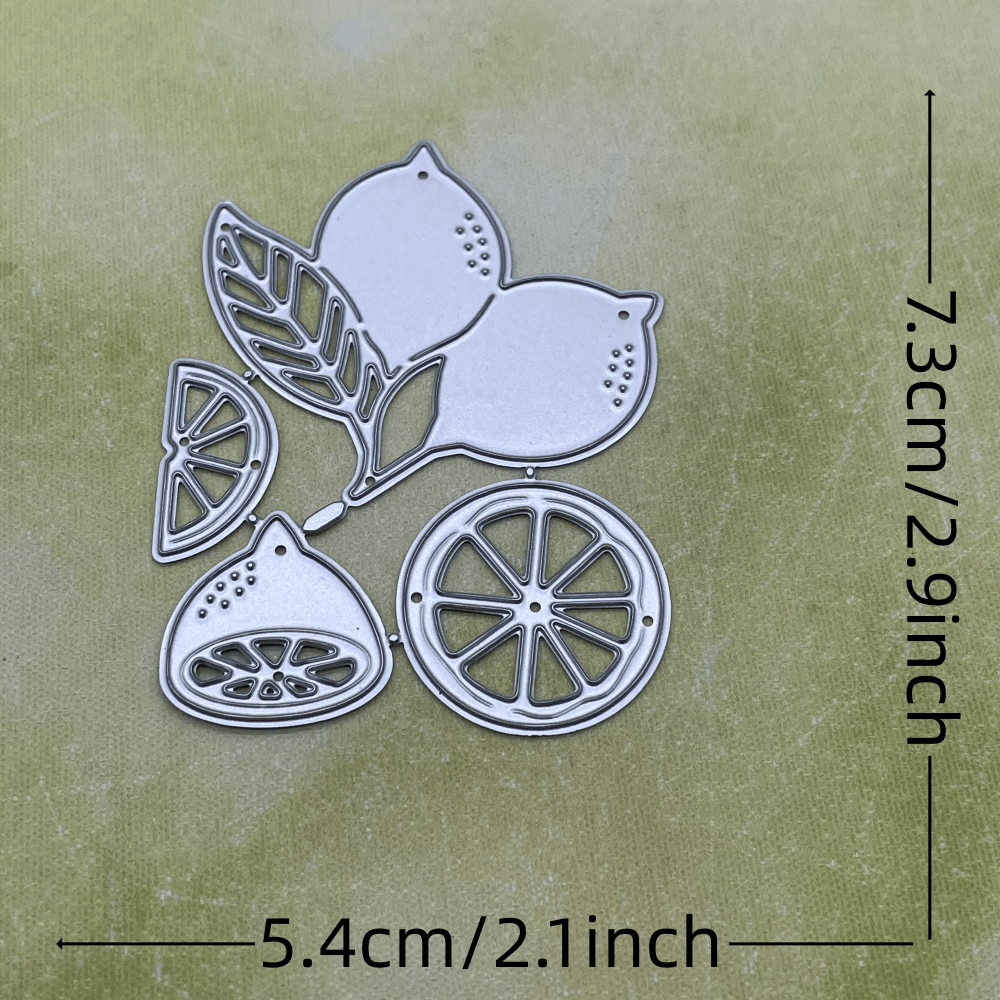 Metal Cutting Dies And Stencils For Scrapbooking, Featuring Lemon Designs For Decorative Embossing And Crafting