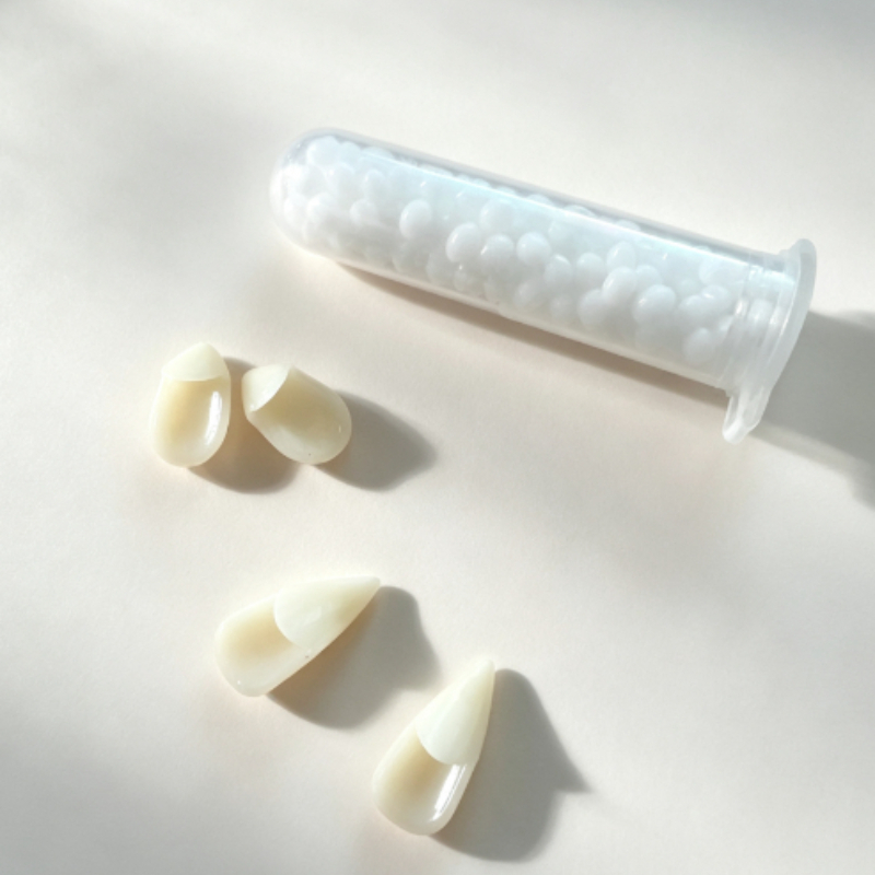 Image of Halloween Hip-hop Style Fangs 5pcs Set [4pcs Teeth And Additions], In Lengths. Unisex, Perfect Halloween Gift