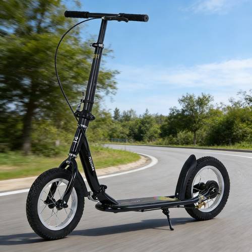 foldable 2 wheel scooter portable and stable with universal for outdoor commuting sports and outdoor regular scooter