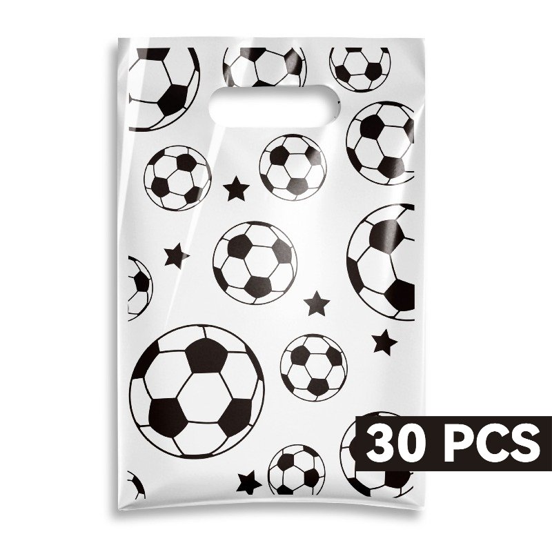TEMU Cadeau pour elle/lui 20pcs/30pcs Sacs cadeaux sur le thème du football, sacs , adaptés aux fêtes de football, à de remise des diplômes, sacs