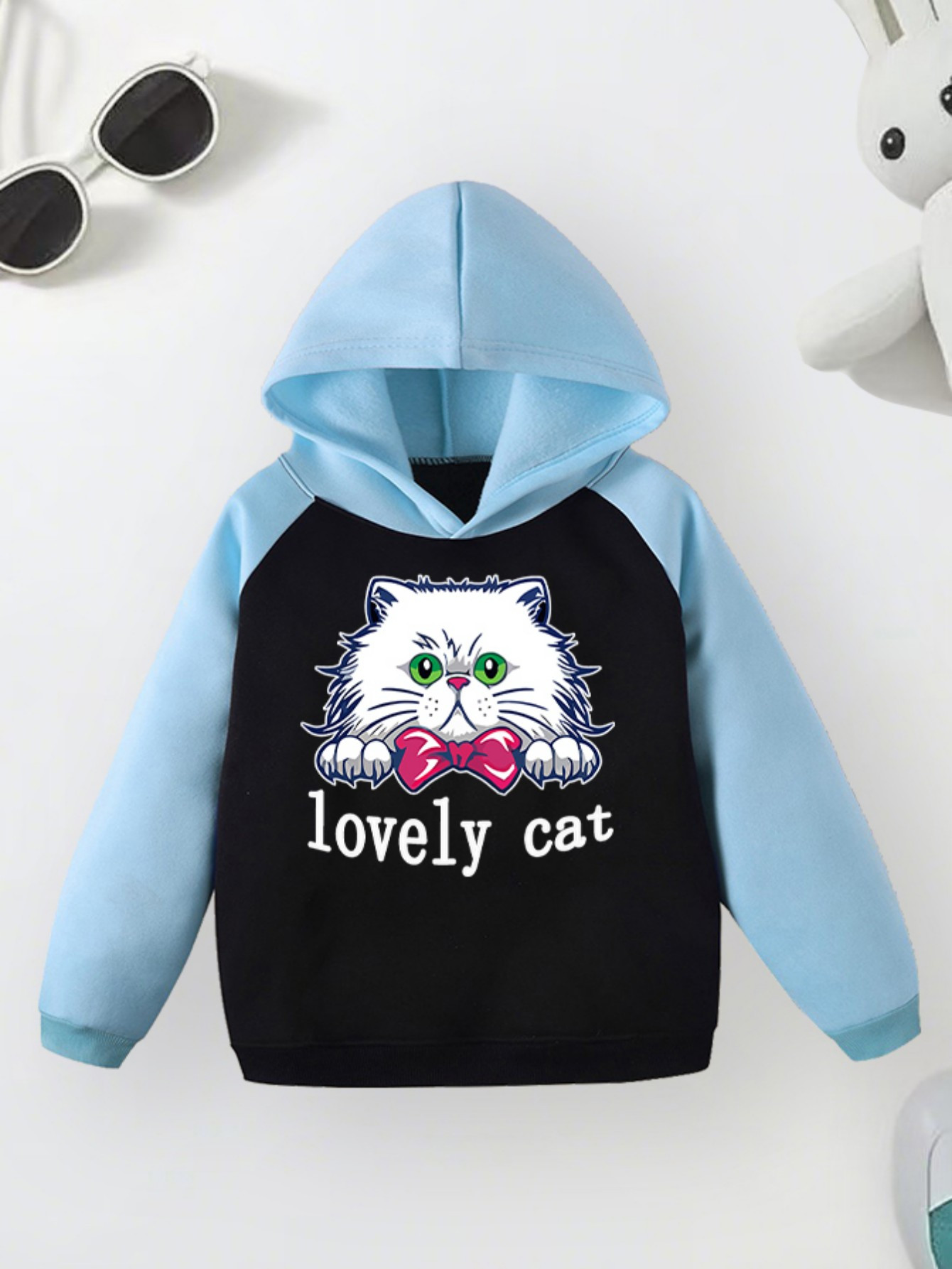 Kawaii Hoodie Für Teenager Mädchen Kapuzenpullover Süßer Cartoon Hoodies Bequem Casual Pulli Pullover Mit Kapuze Langarm Sweatshirt Kawaii Katze