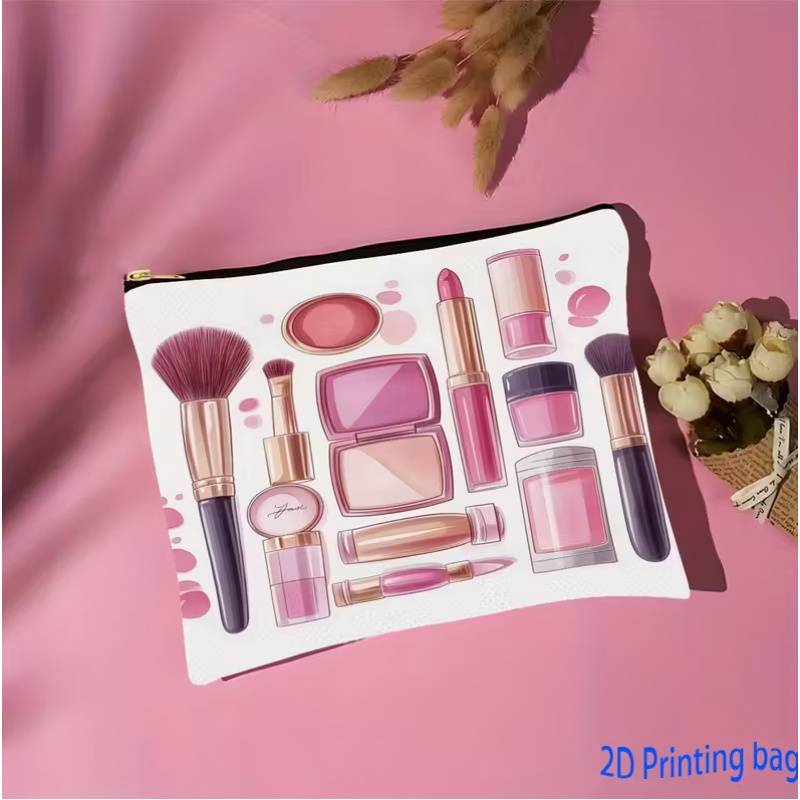 This Premium Makeup Set Includes a Pink Blush, Lipstick, and Foundation Palette, Along with a Stylish Handbag, Perfect for Casual Attire, Party Makeup, and Travel. 0