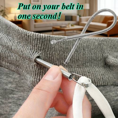 1 stainless steel high elastic threader effortless threading with ease soft and flexible can pass through all kinds of narrow and tortuous spaces suitable for sewing handicrafts quilting needlework home sewing tools