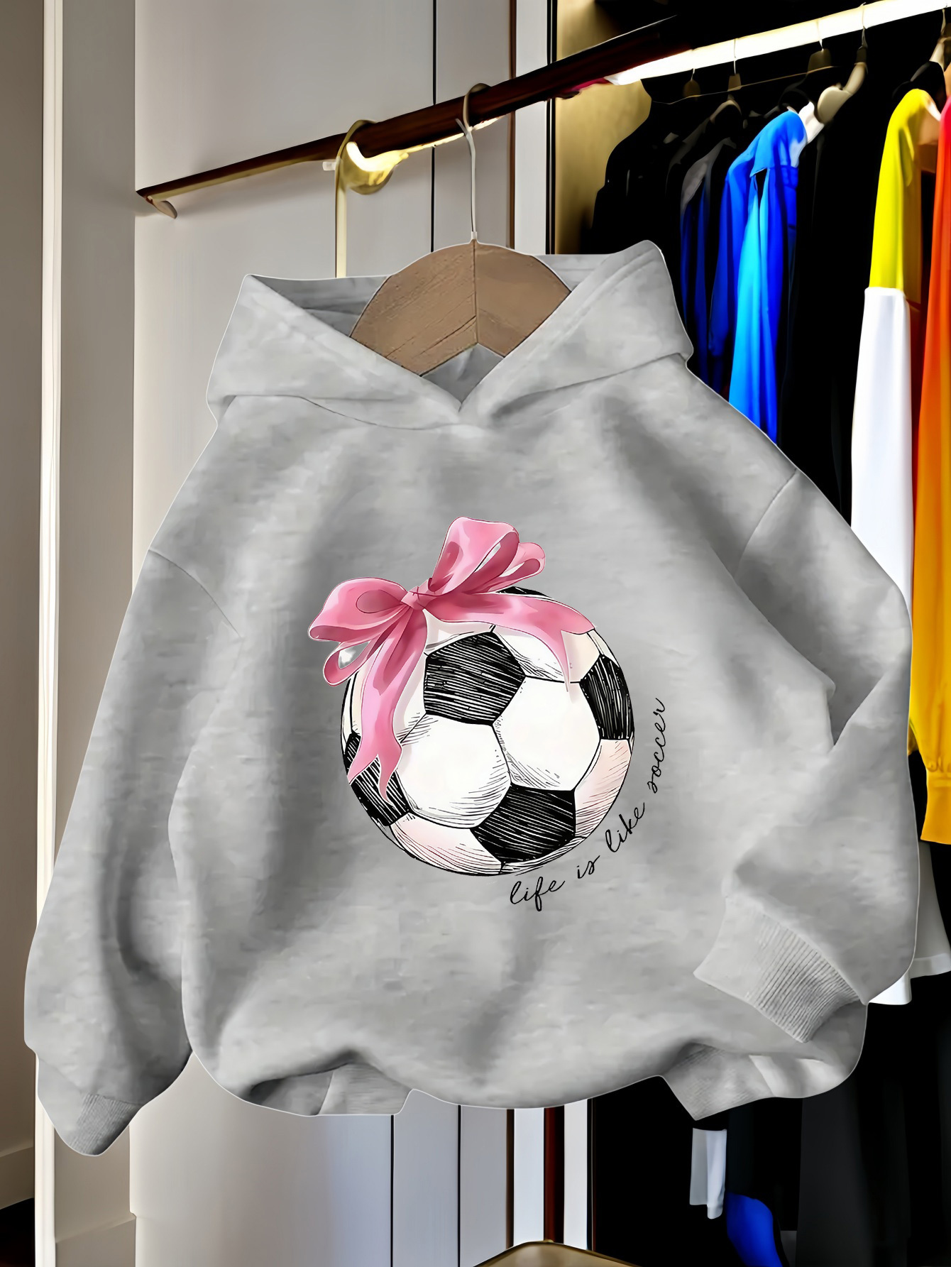 winter hoodie warme casual pullover trui met willekeurige Temu