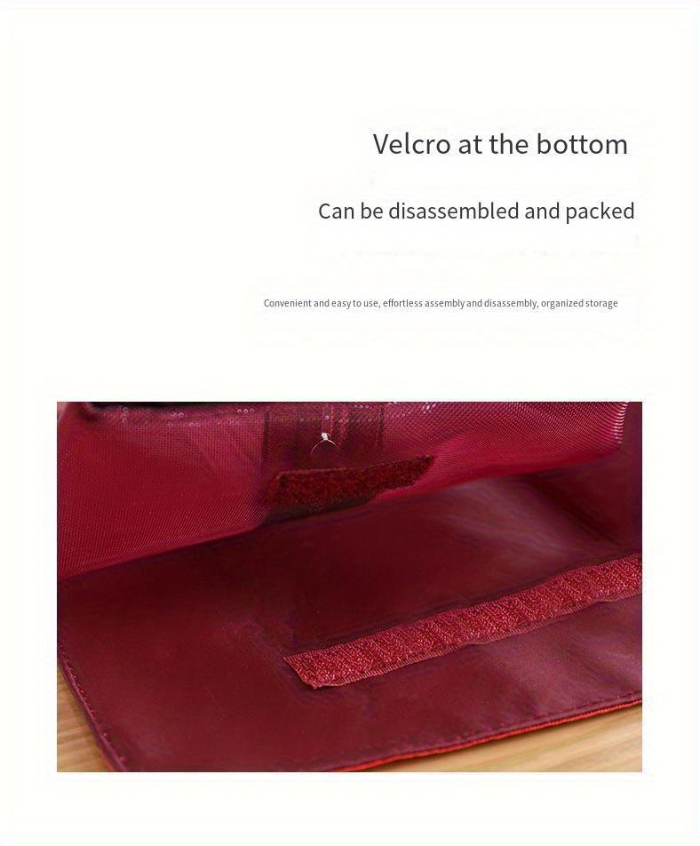 1pc travel accessory essential travel item ideal for travel and   new   makeup bag portable travel toiletry bag with detachable large capacity cosmetic organizer portable travel storage box handbag style suitable for makeup and Product details 4