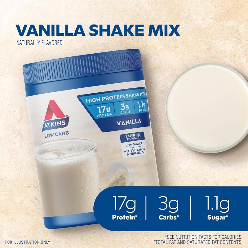 Vanilla Protein Shake Mix, High Protein, Low Carb, Low Sugar, Keto Friendly, Meal Replacement Shake, Keto Protein Drink, Vanilla Protein Powder, Clean Protein Blend, Lactose-Free Option, Keto Dieters, Fitness Enthusiasts