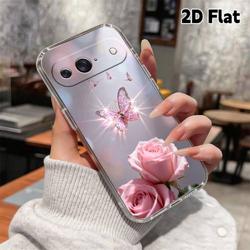 custodia per telefono: custodia 2d piatta in tpu con motivo a e , adatta per custodie per telefoni google google pixel 6 6a 7 7a 8 8a 8pro 9 9pro 9 10a 1 xl, custodia per telefono 2d minimalista ed elegante per appassionati di accessori per