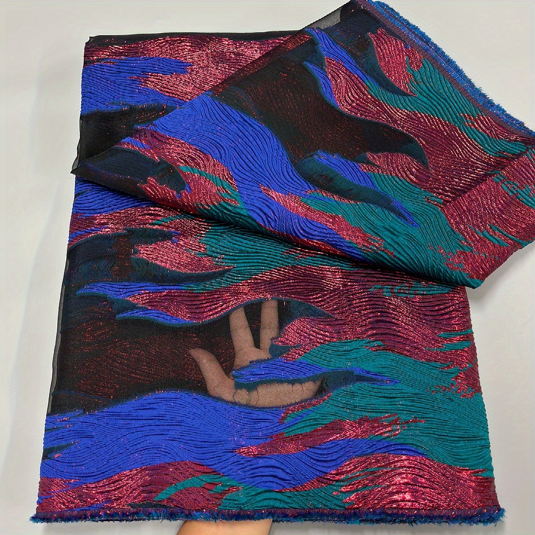 Nigerian Organza Brocade Lace Fabric 2025 High Quality African French  Jacquard Tulle * Lace Fabrics 4.57 meter for Daily Party Dress