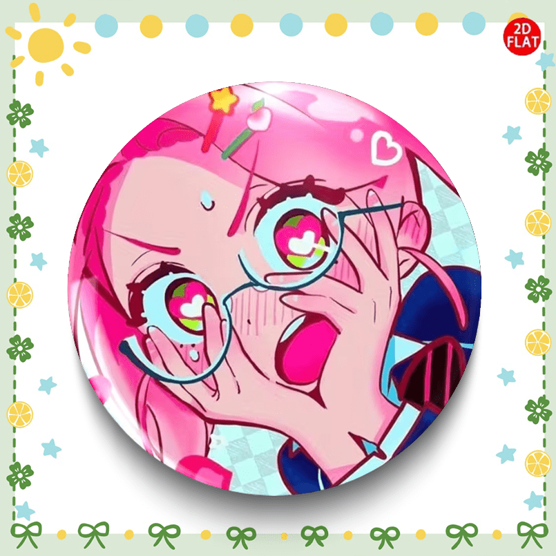 TEMU Pin/broche/ de plástico 2D (2D FLAT) Shy, última versión de anime y dibujos animados de 2026, para ropa, gorras, mochilas y otros accesorios