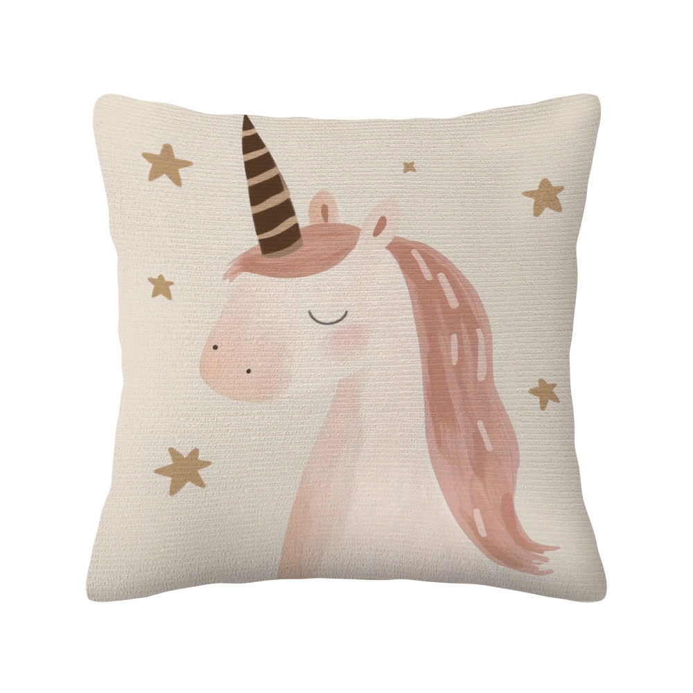 TEMU 1pc Unicorn Pillowcase - Double-sided Printed Zipper Closure Sofa/ Cushion, Decor, Of Tale Dream, Machine Washable Fabric, Suitable For Living