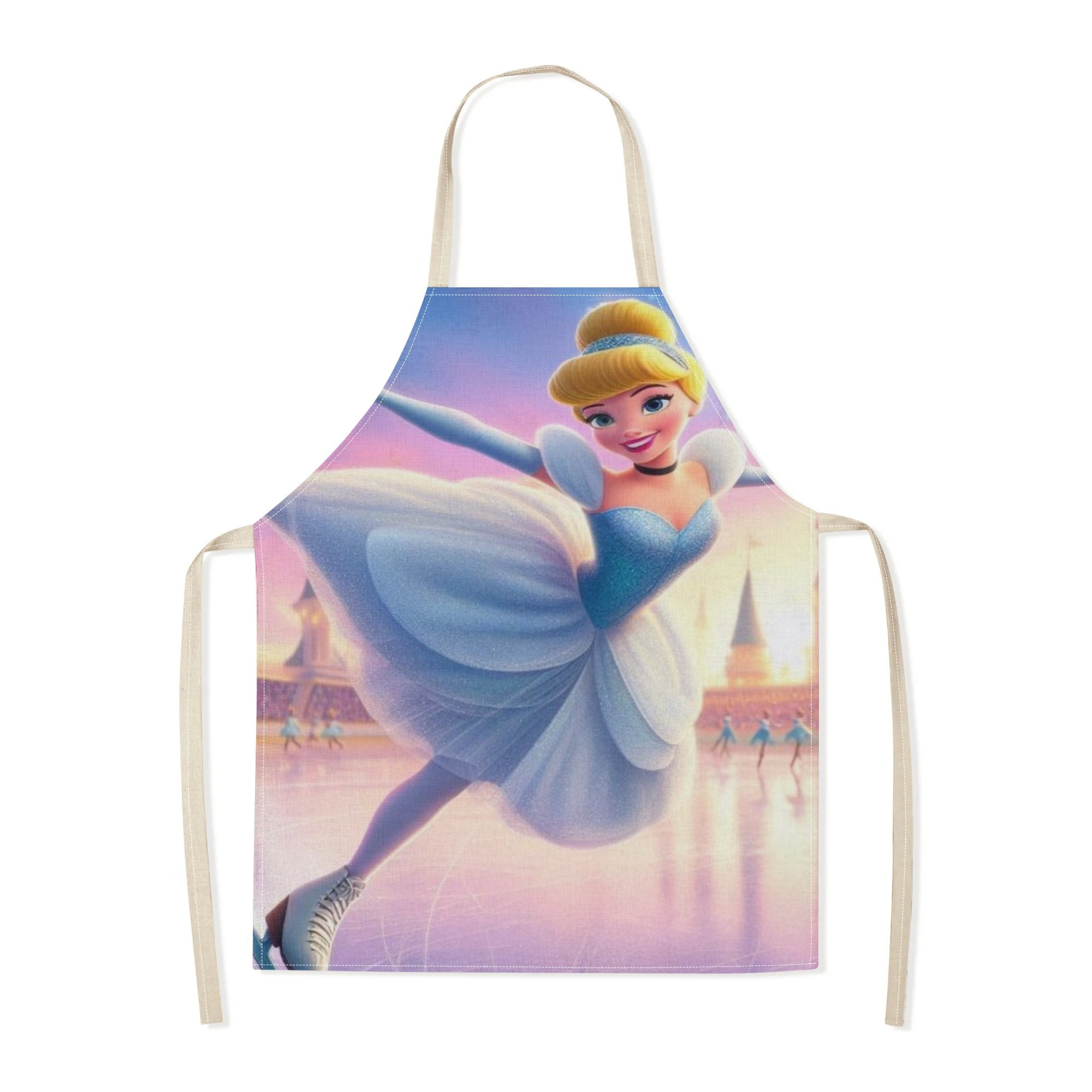 disney   waterproof apron - vibrant cartoon print,   polyester, ideal for home, restaurants, cafes & more - stylish &   with adjustable neck strap details 6