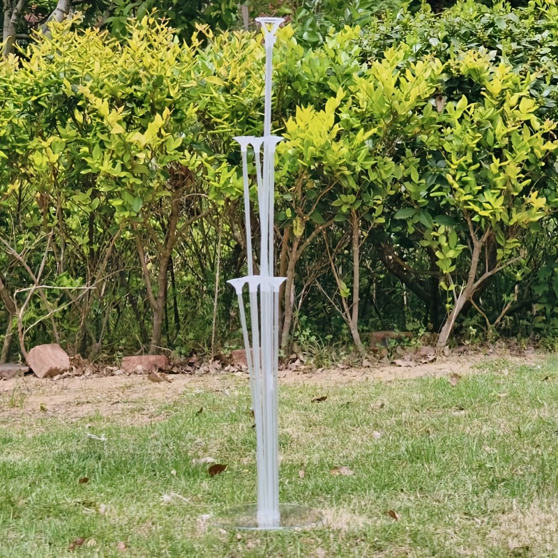 Image of Balloon Stands For Weddings, Birthdays, - Adjustable Height, Sturdy For Tabletop Floating And Room Decor, Perfect For Anniversaries, Parties, And Celebrations