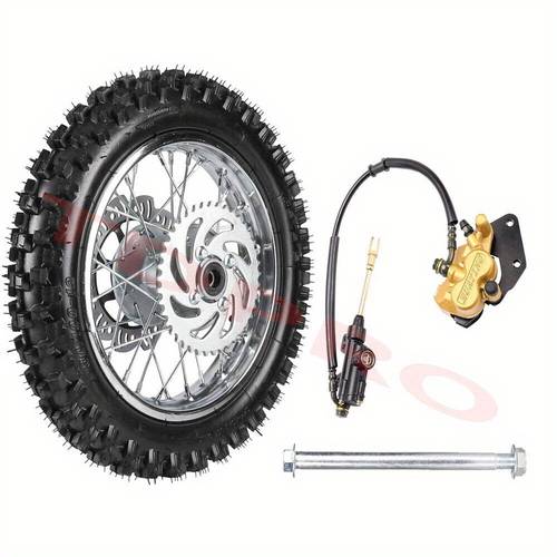 3 00 12 80 100 12 rear tire rim wheel brake pit bike ssr 110cc 125cc 140 applicable for off road motorcycles