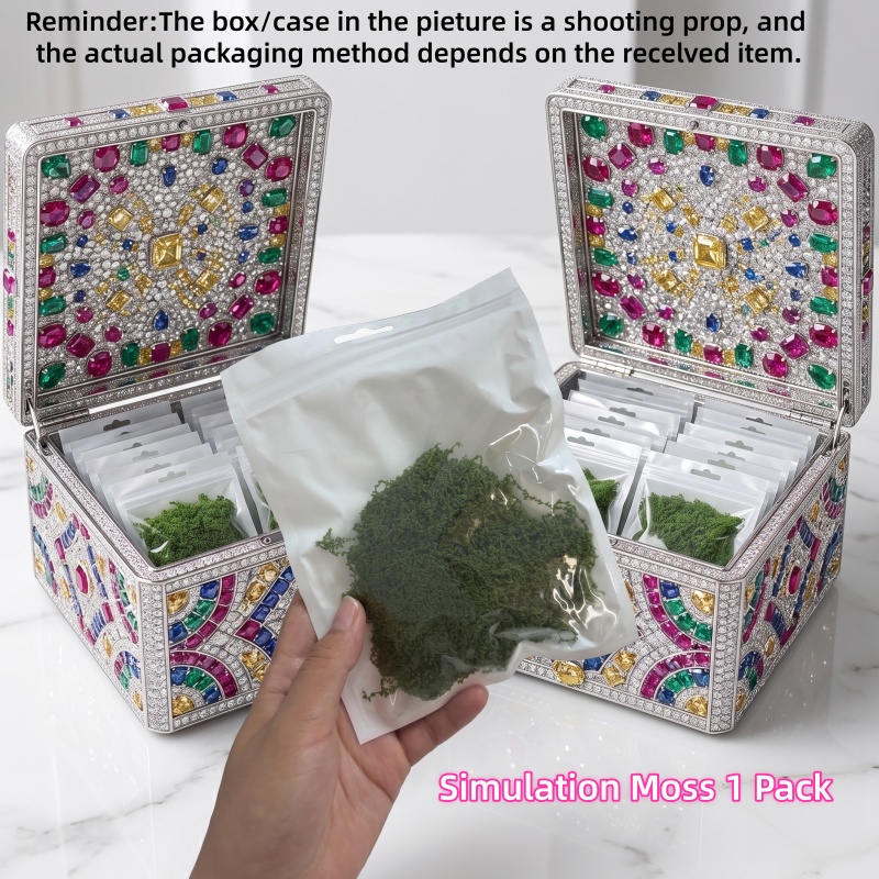 TEMU artificial Looking para paisajes en miniatura - Base de esponjoso realista para terrarios de bricolaje, macetas de suculentas, jardines -