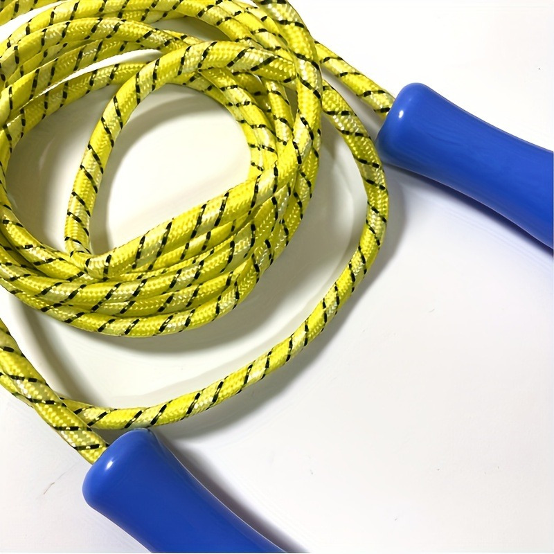 adjustable length jump rope for home outdoor activities fitness durable pvc with     bands   black white   exercise hiking camping   celebrations   gear