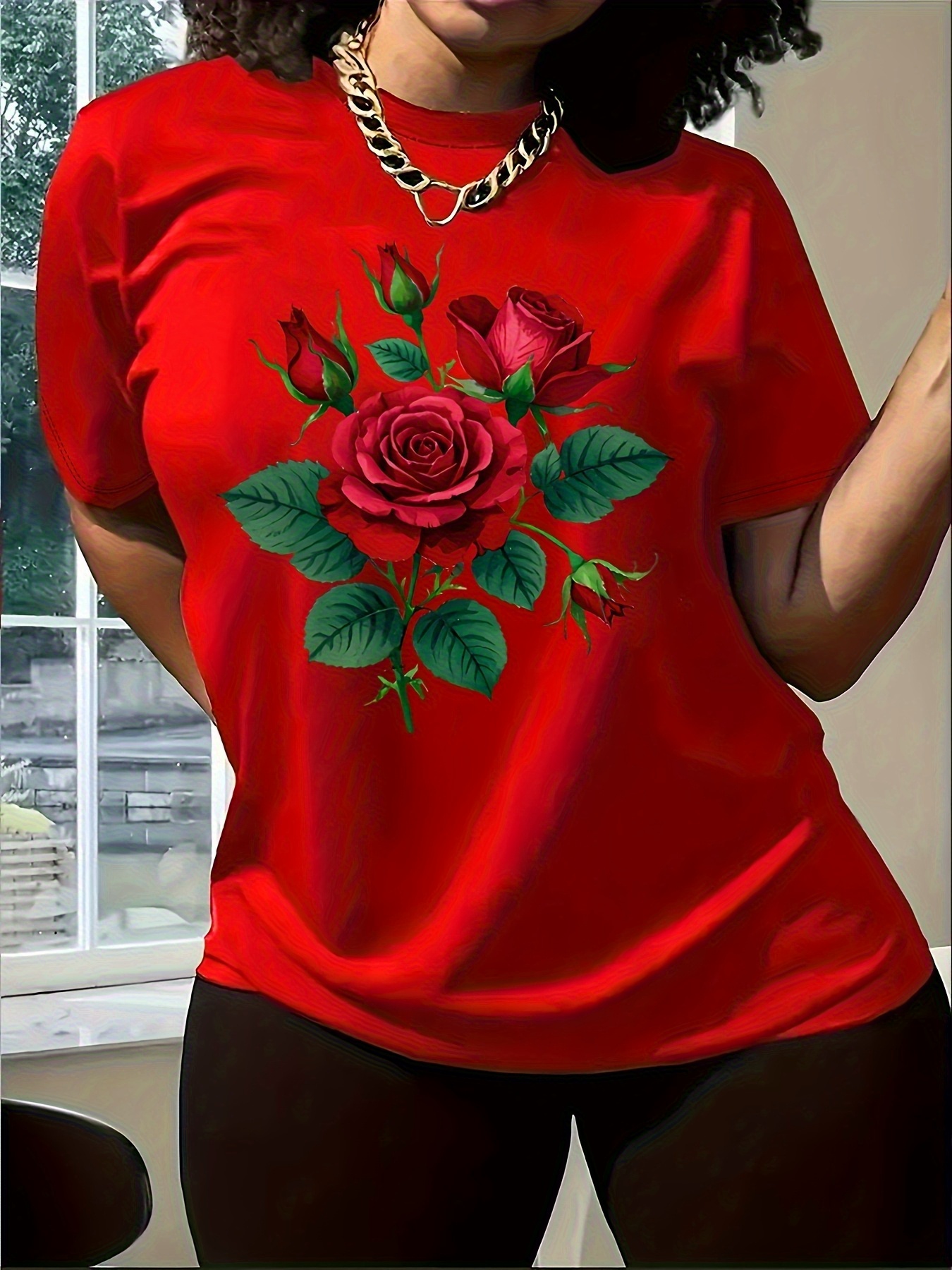 treat ürself Rose accent shirt blouse Rose accent shirt blouse misty blue - メルカリ