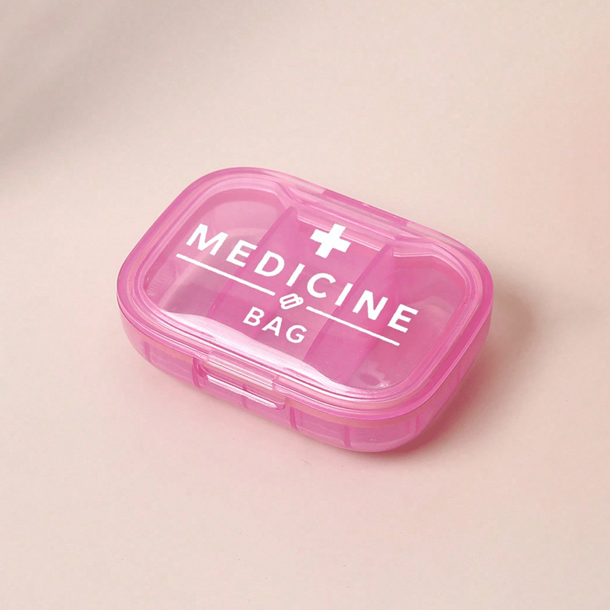 Portable Mini Storage Box with Printed Cross and Letters