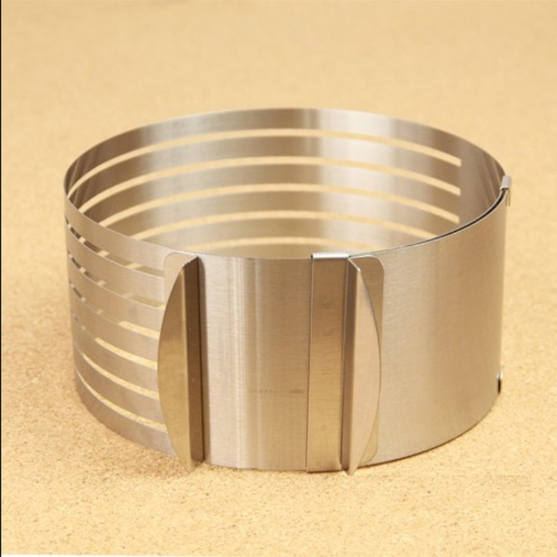 1pc Stainless Steel Mousse Mold - 6-8 Inch, Adjustable And Extendable, For Layer Cakes And Cake Slicing - Baking Tool