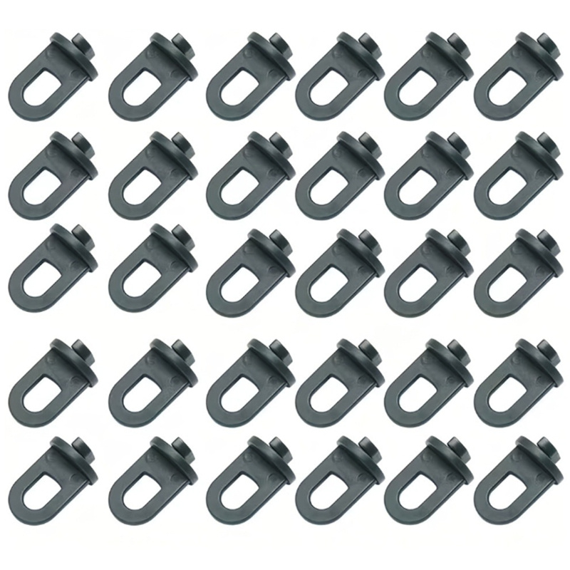 Image of 30pcs Greenhouse Plant Clips, Plant Hooks And Hangers, Unique-shaped Plastic Fixing Tools, Suitable For Outdoor Gardening, Home And Camping Drying Hooks