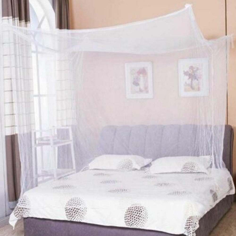 TEMU Compact Net Single Side Opening Breathable Meshes Square Solid Color Bedroom Decorative Bedding Anti-