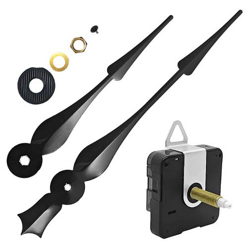 32mm/1,25 zoll langschaft-hochdrehmoment-uhrwerk-set, wanduhrmechanismus mit 160mm/6,29 zoll zeigern, für die reparatur von uhrwerken kreative diy-uhren